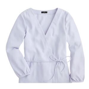 J. Crew Light Purple Wrap Blouse